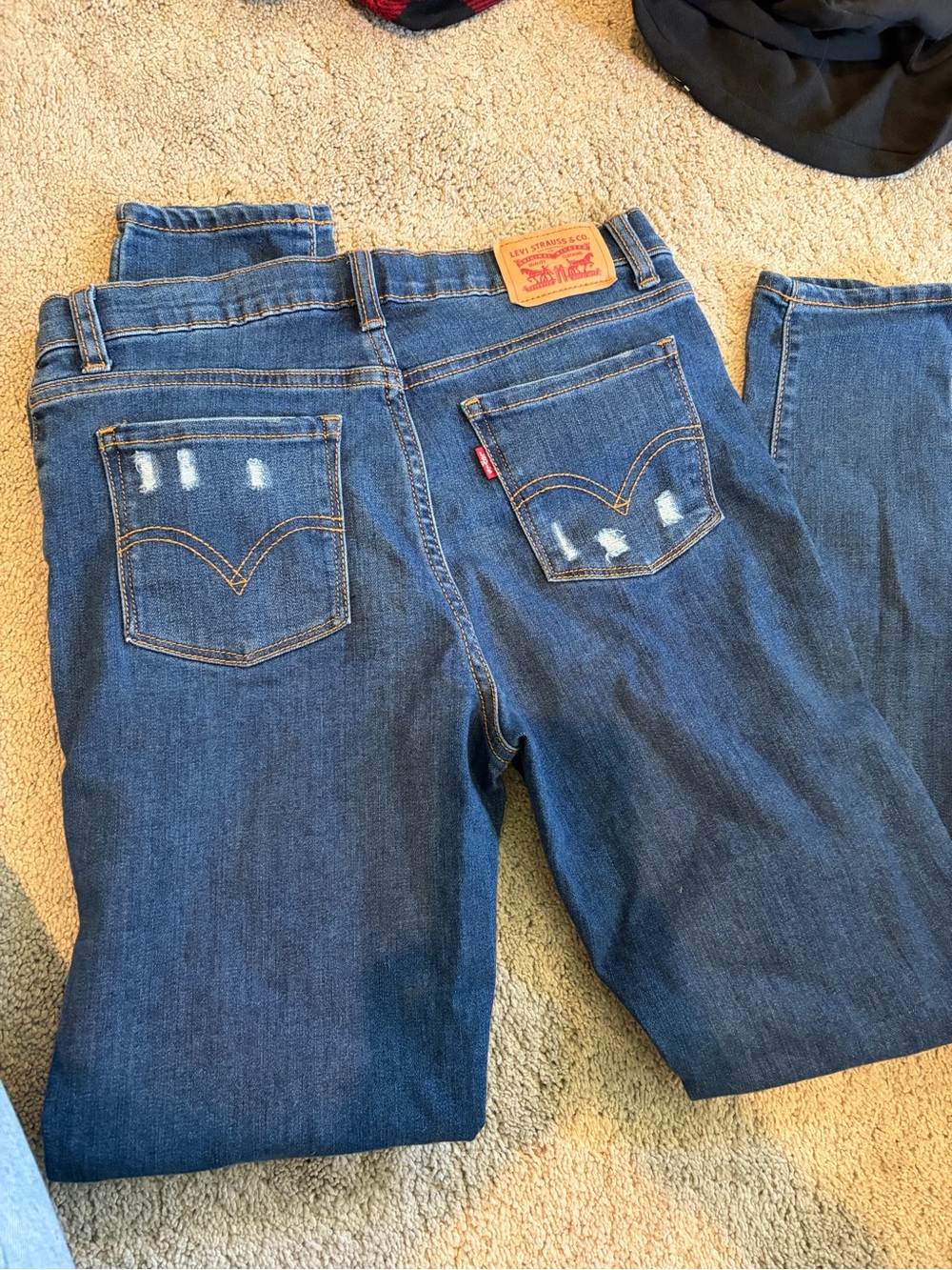 Levi's Girl’s Blue Denim Jeans - high rise super skinny